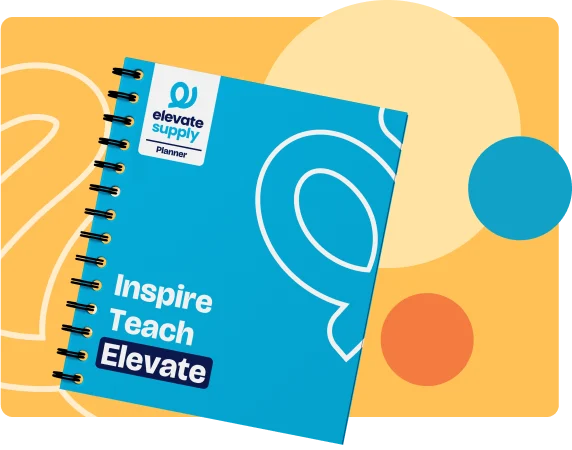 Elevate supply planner with background and blobs