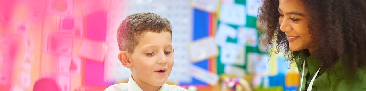 Supply teacher supporting child - 10/01/25 banner image